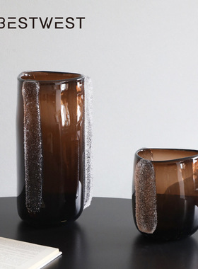 博西家居花瓶玻璃水养鲜花摆件客厅插花创意绝美设计师推荐高档花