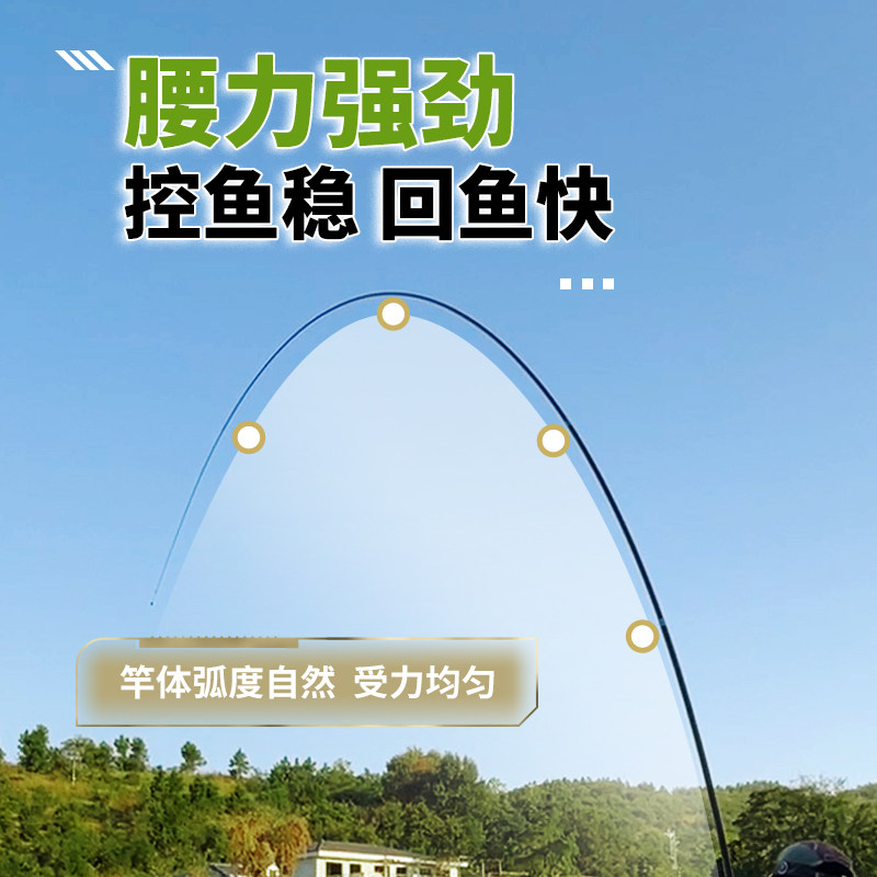 钓鱼王白刺轻量大物竿鱼竿鲢鳙青鲟巨物钓鱼竿超轻硬碳素台钓手杆,淘宝优惠券,粉丝福利购,淘宝优惠卷
