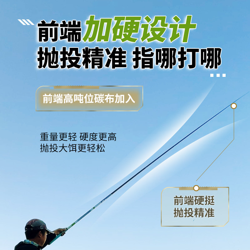 钓鱼王白刺轻量大物竿鱼竿鲢鳙青鲟巨物钓鱼竿超轻硬碳素台钓手杆,淘宝优惠券,粉丝福利购,淘宝优惠卷