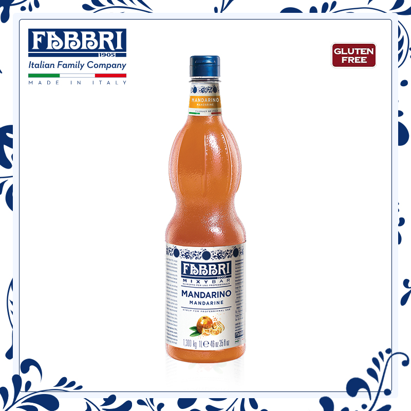 法布芮Fabbri 柑橘/橘子/桔子糖浆汁 Mandarina Syrup 1.3kg/1L - 图0