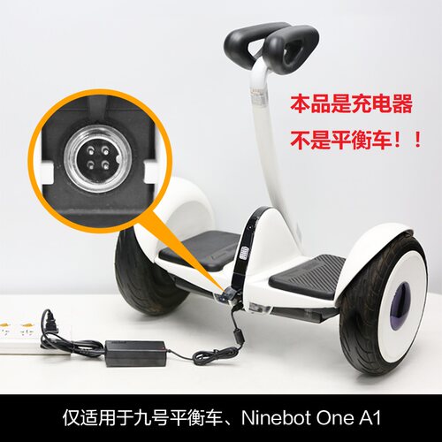 九号平衡车充电器配件 L8/小九/A1专用充电器 - 图0