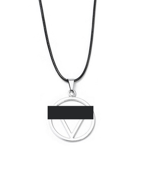 卡通动漫周边忍者红云朵鼬三环吊坠项链左助木叶标志飞段写轮