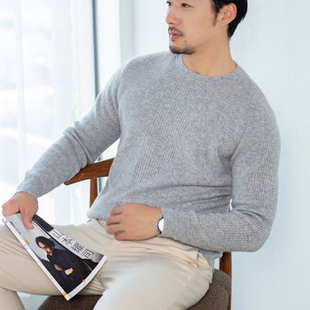 ລະດູໃບໄມ້ຫຼົ່ນແລະລະດູໜາວ ເສື້ອຢືດຜ້າຂົນສັດບໍລິສຸດແບບໃໝ່ຂອງຜູ້ຊາຍ ຄໍຮອບແນວຕັ້ງ ເສື້ອຢືດເສື້ອຍືດແຂນຍາວ ເສື້ອຢືດ cashmere knitted bottoming shirt