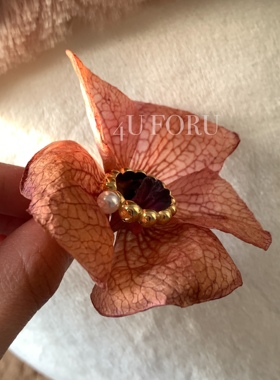 法式时尚流行小众精致珍珠戒指女