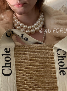 小香风多层叠戴珍珠项链名媛赫本风颈链项链高品质珍珠大气配饰