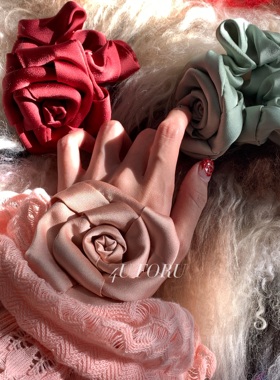 Ins风韩式复古玫瑰花少女手环