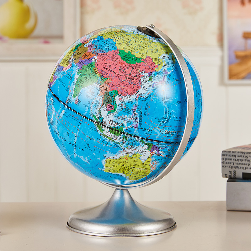 20cm地球仪学生用小号儿童礼物高清中号中英