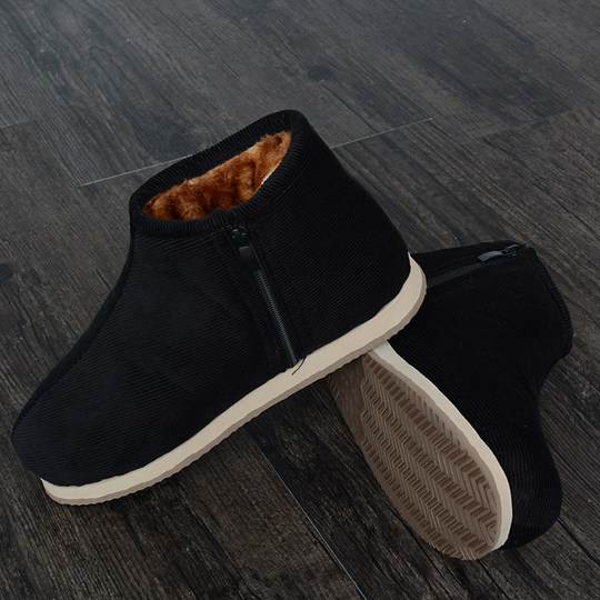 Zapatos cálidos de invierno, zapatos tradicionales de algodón cálidos hechos a mano