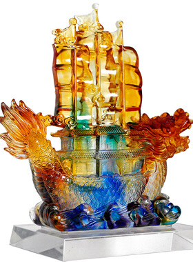 古法琉璃底座定制刻字logo