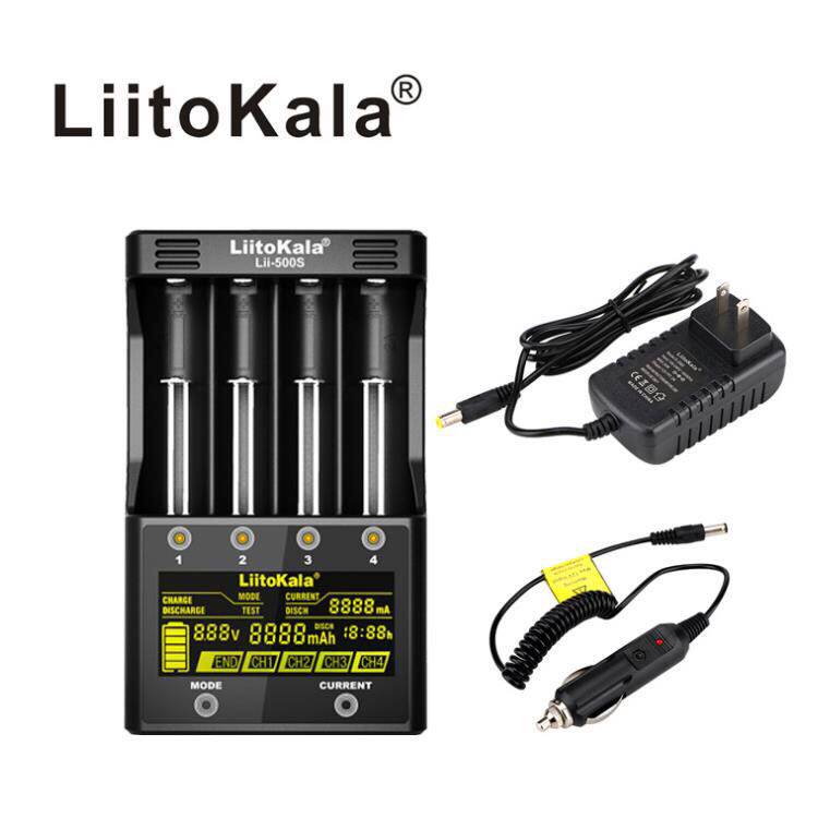 liitokala lii-500S 5号/7号18650/26650充电器容量检测0V激活 - 图0