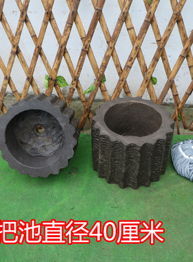 石盆拖把池石头栽花盆洗手池水槽