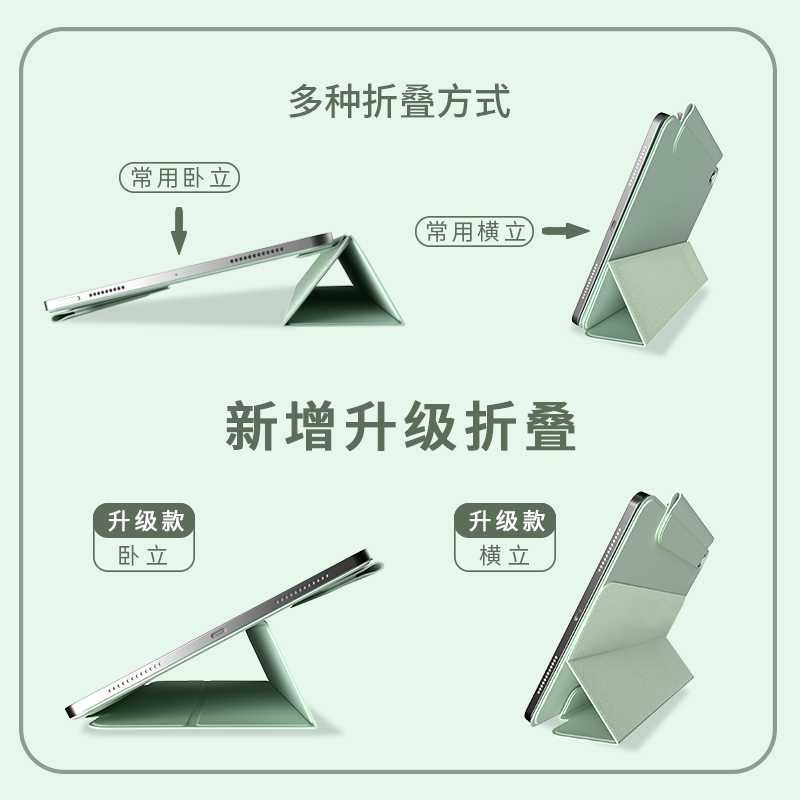 肯客ipadpro保护壳磁吸air6保护套ipad10平板mini7双面夹ari5/4适用苹果11寸13pro12.9薄2024/2022/2021/2020 - 图2