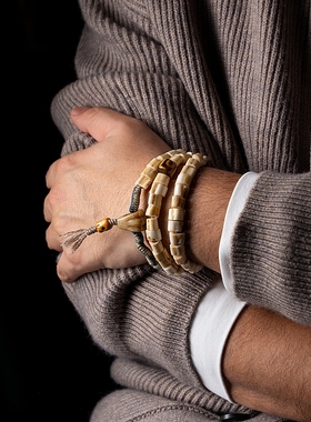 卡杰格朵.藏式编绳/鹿角手串