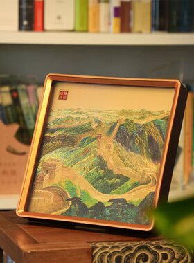 万里长城中国特色礼物金雕彩绣摆件高档国风礼物送朋友送老外礼品