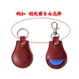 Креативный индукционный картхолдер, бейджик, брелок, защитный чехол, из натуральной кожи, для удостоверения личности