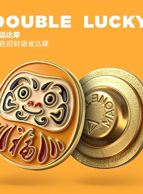 达摩幸运徽章mini创意日式个性胸针金属磁吸冰箱贴文创情侣礼物