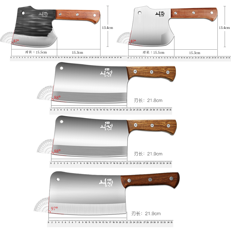 斧头砍骨头专用刀剁骨斩砍骨刀家用商用屠夫剁鸡坎大骨头专用刀具 - 图3