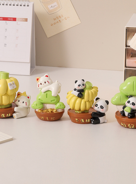 禁止蕉绿治愈情绪稳定神器摆件