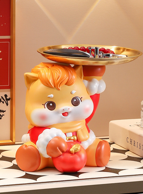 喜庆生肖马文创收纳摆件