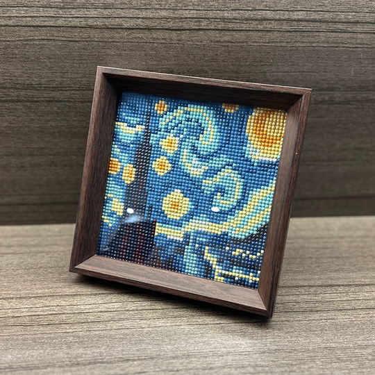 Sunflower starry sky diamond painting framed place