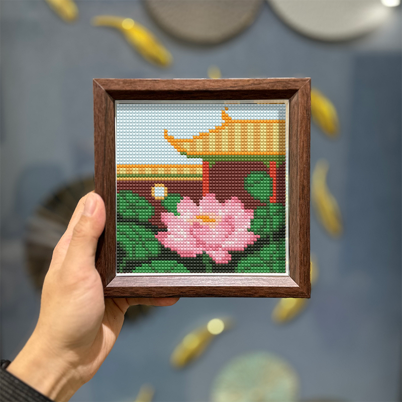 带相框 满钻石画中国风春夏秋冬2024新款新手DIY钻石贴风景摆台,淘宝优惠券,粉丝福利购,淘宝优惠卷