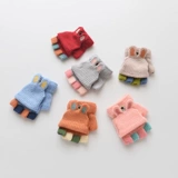 Детские зимние удерживающие тепло перчатки для раннего возраста для мальчиков, без пальцев, 0-1-3 лет