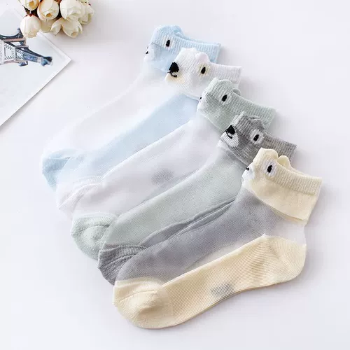 Летние детские носки, динозавр, тонкие шелковые колготки для мальчиков, крокодил