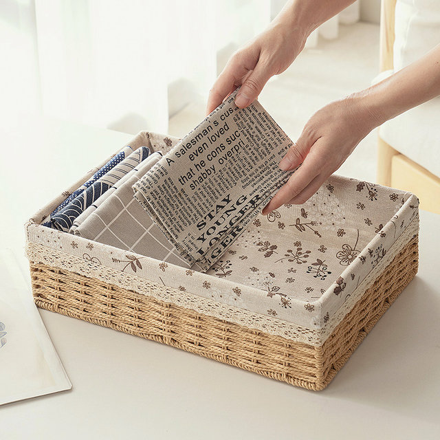 Pure hand-woven storage box