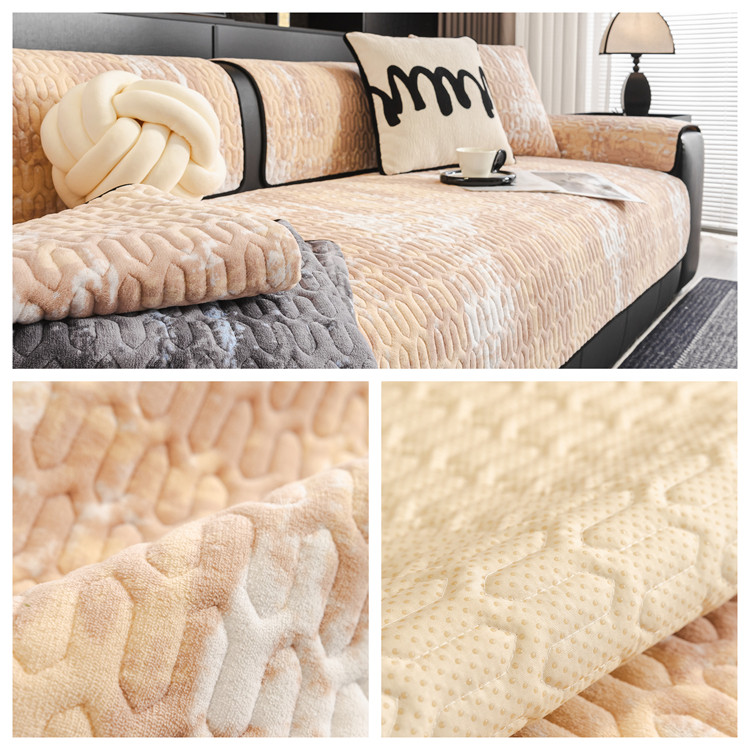 加厚皮沙发垫冬季毛绒坐垫轻奢高级感2025新款秋冬沙发套罩盖布毯,淘宝优惠券,粉丝福利购,淘宝优惠卷