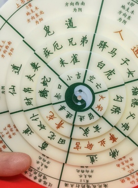 小六任盘五层转动中式小巧罗盘
