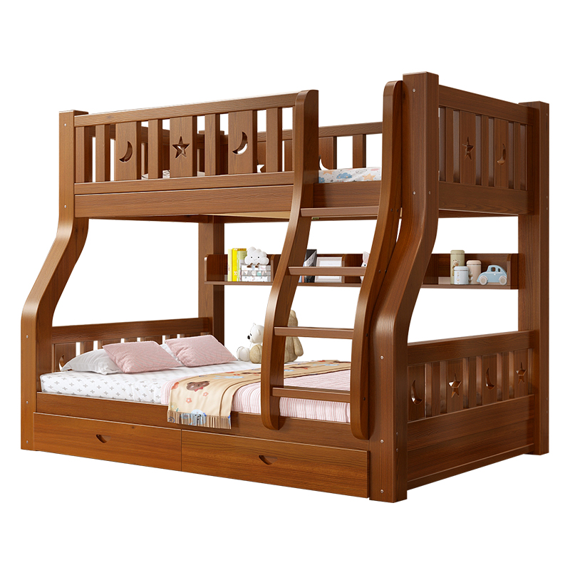全实木上下床双层床上下铺木床高低床子母床成人儿童床小户型家用-图3