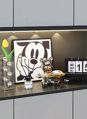 高级感柜软装入户玄客关装EQL饰摆件画轻奢厅电视品餐边柜鞋小众