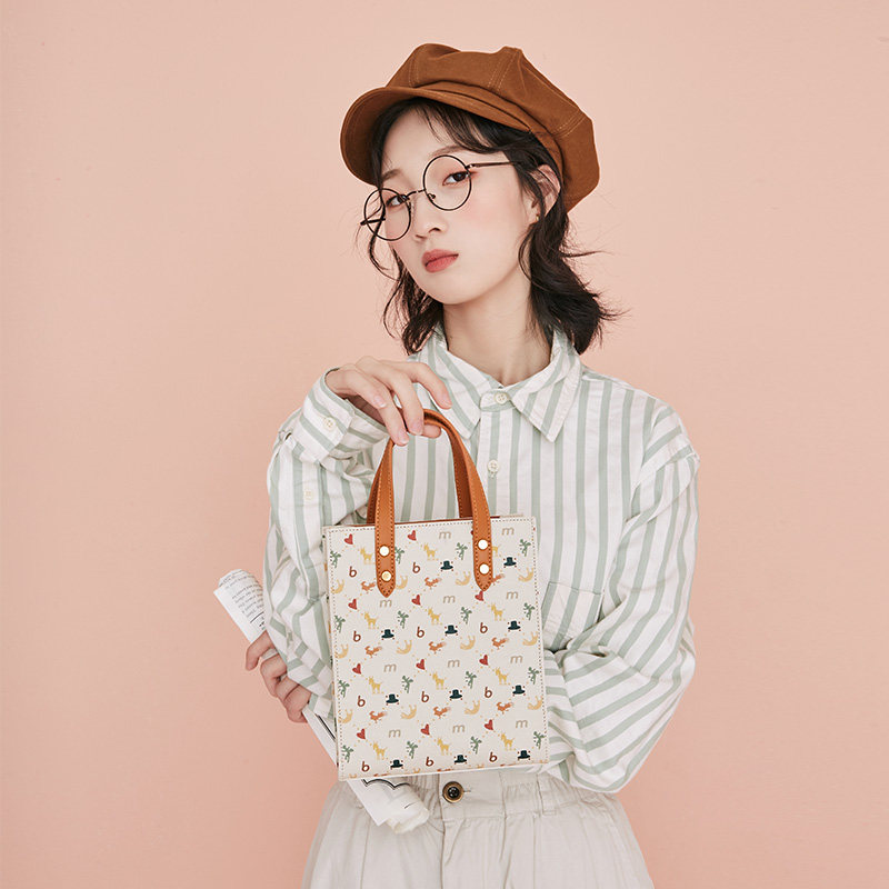 不莱玫老花礼盒大容量秋女通勤包包 不莱玫女士包袋