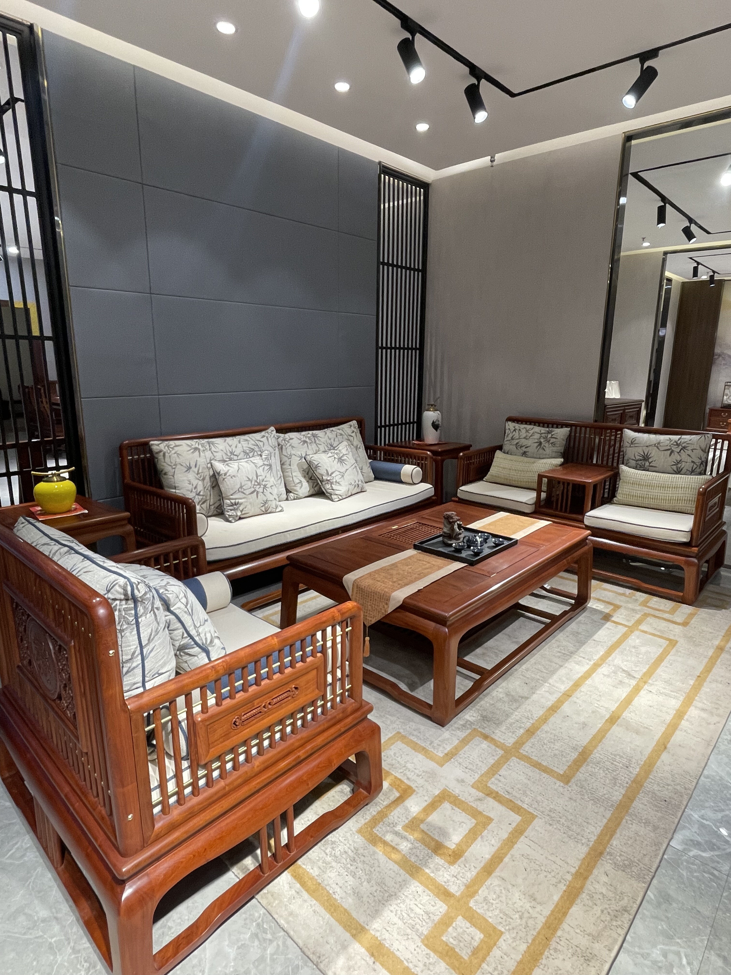 年年红新中式家具古夷苏木沙发组合客厅现代禅意中国风古典家具