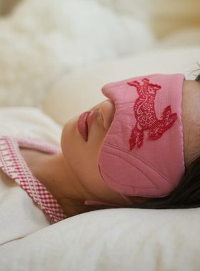 朵朵可可剪花小兔图案睡眠眼罩
