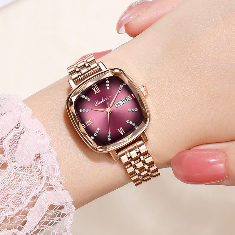 博仕顿女士女轻奢小众国产石英表 boshidun国产腕表