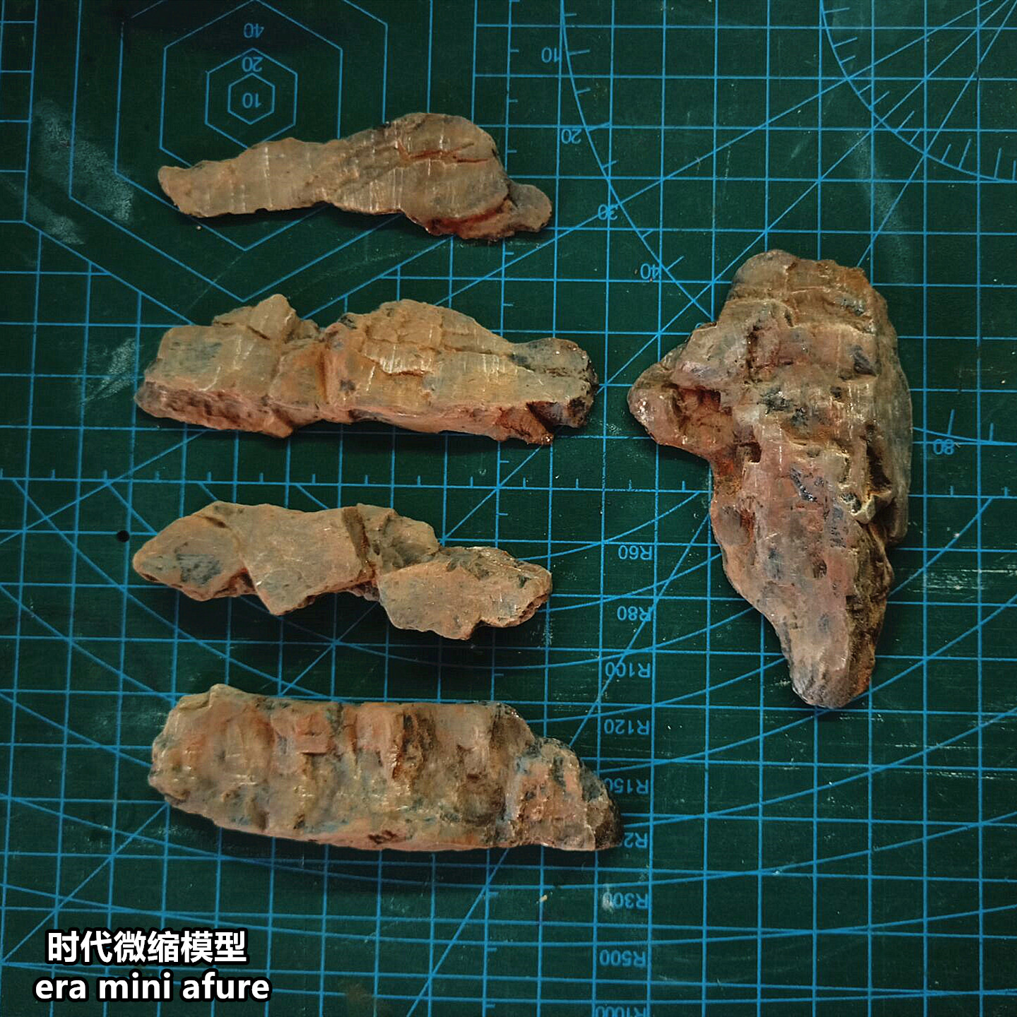 时代 旧化粉效果液颜料套装 模型山体岩石专用做旧火车沙盘材料 - 图0