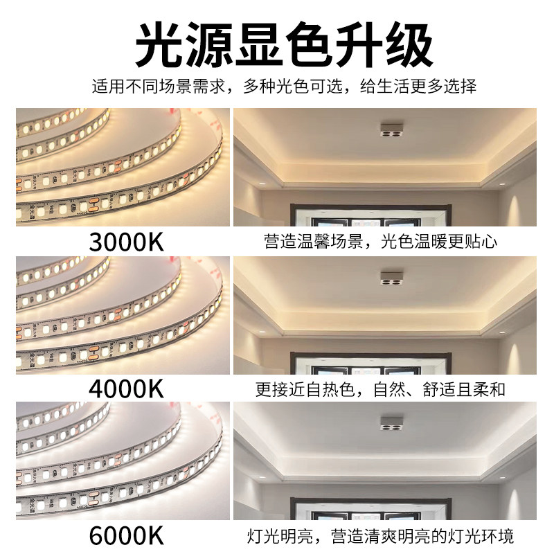 超高亮12V24V裸板自粘低压灯带无主灯线性灯贴片led灯带全光谱,淘宝优惠券,粉丝福利购,淘宝优惠卷