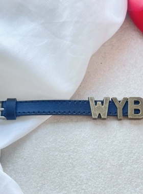复古古铜字母皮质手链手表礼物