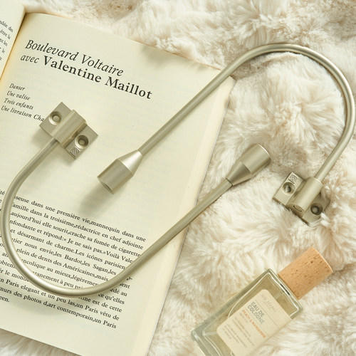 简约现代免打孔U型折叠窗帘挂钩可靠墙客厅卧室墙钩加长壁钩一对 - 图2