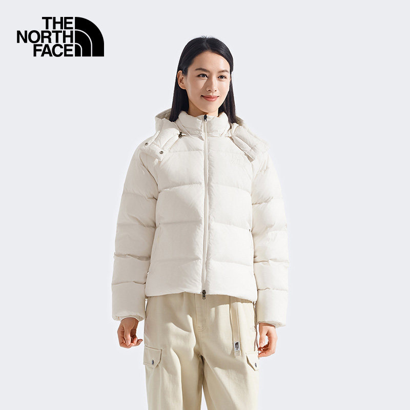 北面羽绒服女25秋冬轻薄小个子新款防泼溅600蓬保暖鹅绒外套 8ENC