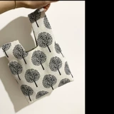 Сумка на запястье, японская сумка через плечо, ретро маленький мобильный телефон, кошелек, из хлопка и льна