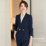 Пиджак классического кроя для работы, коллекция 2023, в корейском стиле, облегающий крой