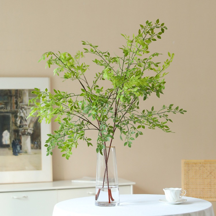 仿真南天竹仿生绿植摆件插花高级感摆设假花塑料绿色植物装饰室内-图1