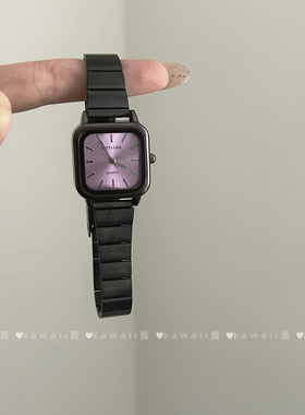 文艺小众粉红色显白手表