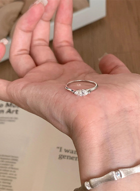 马眼石星河灿烂食指戒百搭