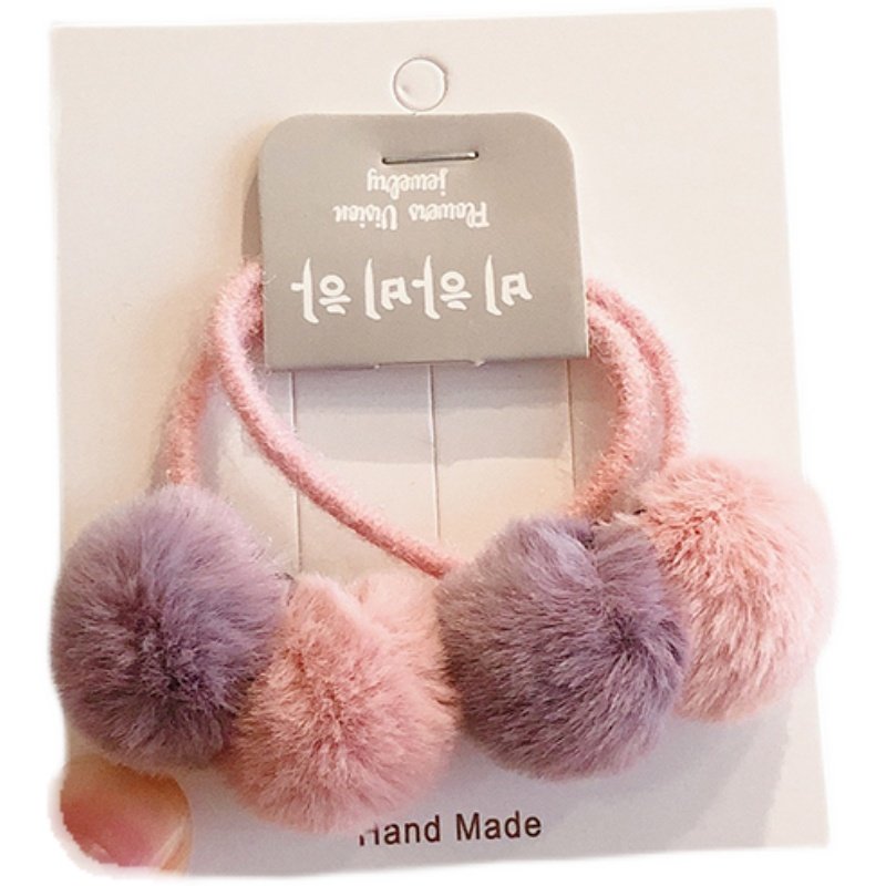 新年不伤发毛球发圈儿童皮筋女童发绳头花宝宝发饰头绳可爱头饰,淘宝优惠券,粉丝福利购,淘宝优惠卷