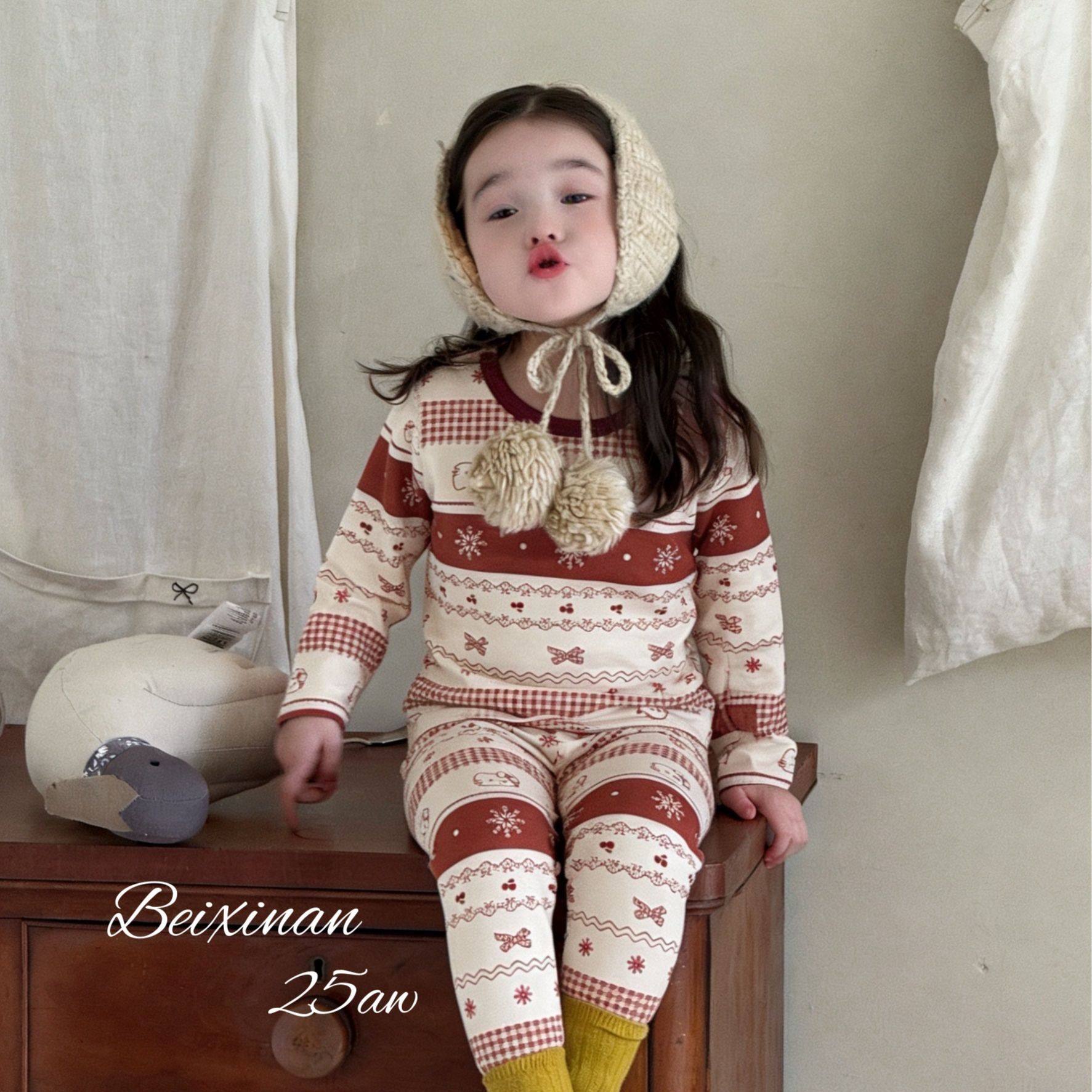 儿童红色本命年内衣套装女童纯棉秋衣秋裤马年保暖中小童打底睡衣,淘宝优惠券,粉丝福利购,淘宝优惠卷