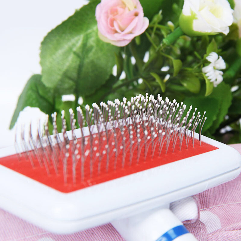 宠物狗狗猫咪梳子带保护头白色气囊梳 小白梳 密针梳 美容拉毛,淘宝优惠券,粉丝福利购,淘宝优惠卷