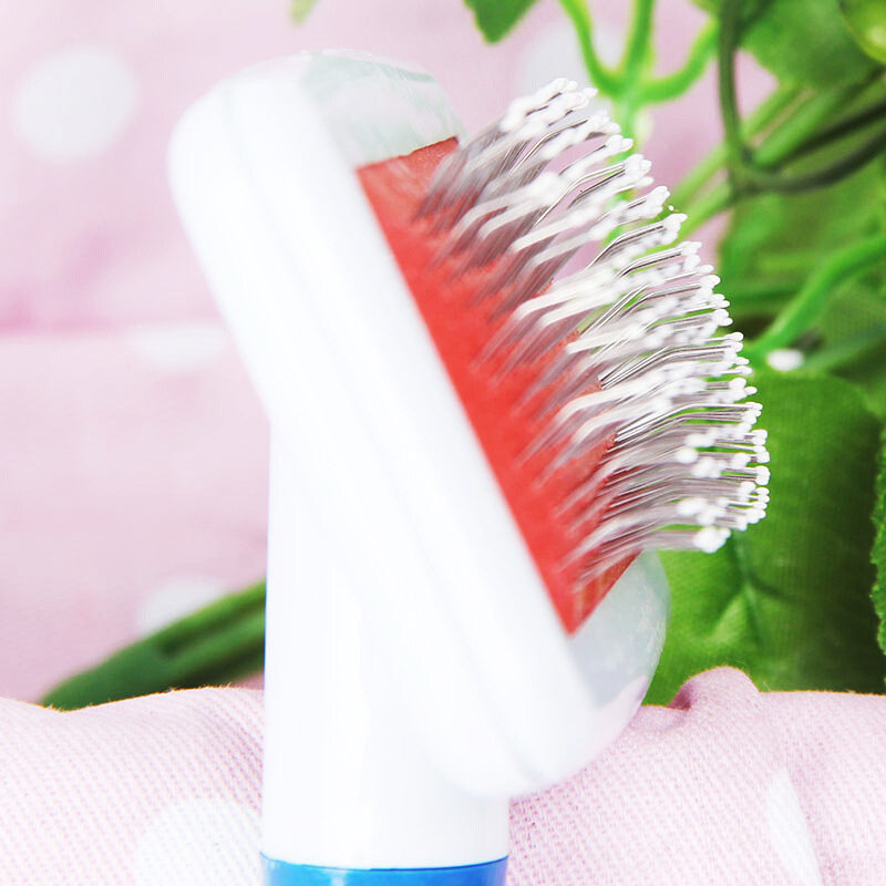 宠物狗狗猫咪梳子带保护头白色气囊梳 小白梳 密针梳 美容拉毛,淘宝优惠券,粉丝福利购,淘宝优惠卷